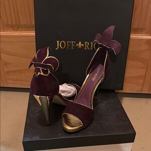 ⚜️Fleur de Lis ⚜️Purple & Gold LSU Tiger NOLA Mardi Gras Women's Heels
